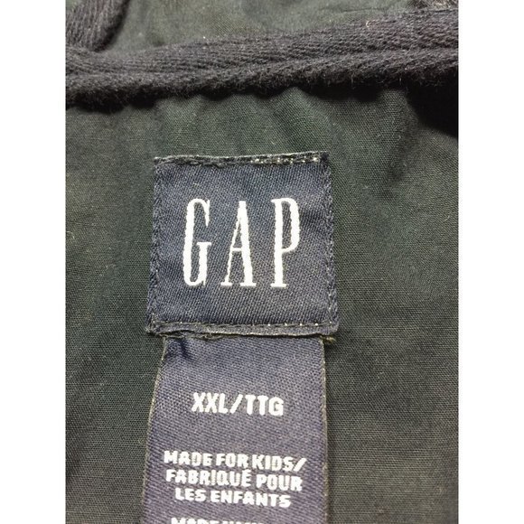 Gap Kids Girls Boys Jacket Coat Wind Breaker Blue Zip Up Hooded XXL 2XL - Picture 4 of 8